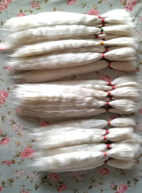 俄罗斯进口精梳马海毛纯精梳原毛发排发束假发bjd小布blgthe发束