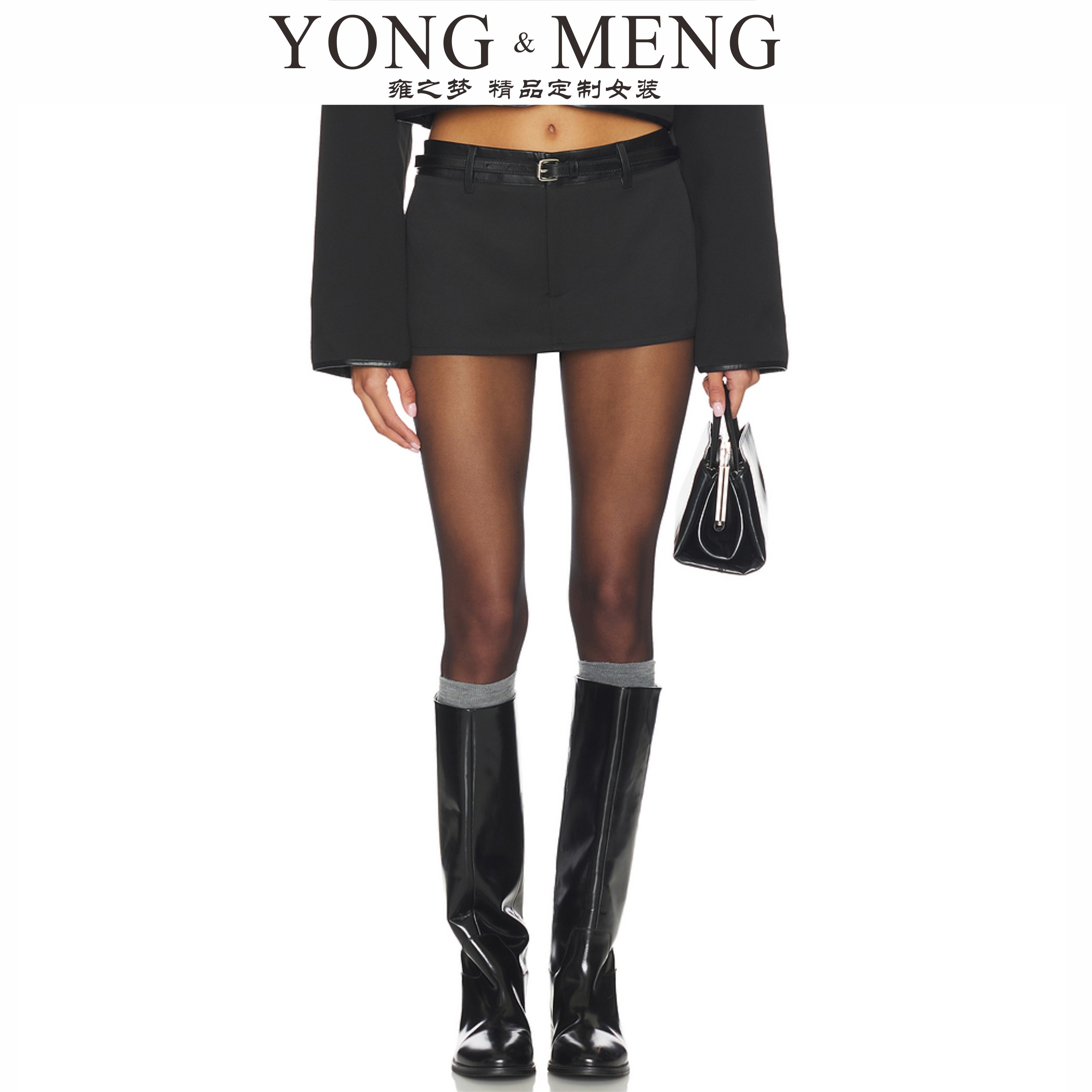 黑色高腰超短裤女装辣妹风拼皮高腰小众新款百搭热裤紧身甜酷修身,女装/女士精品,短裤,淘宝优惠券,粉丝福利购,淘宝优惠卷