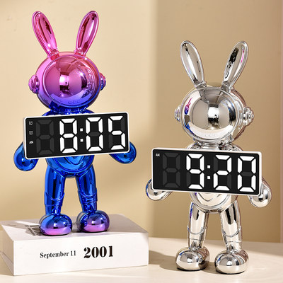 创意兔子led数字电子时钟