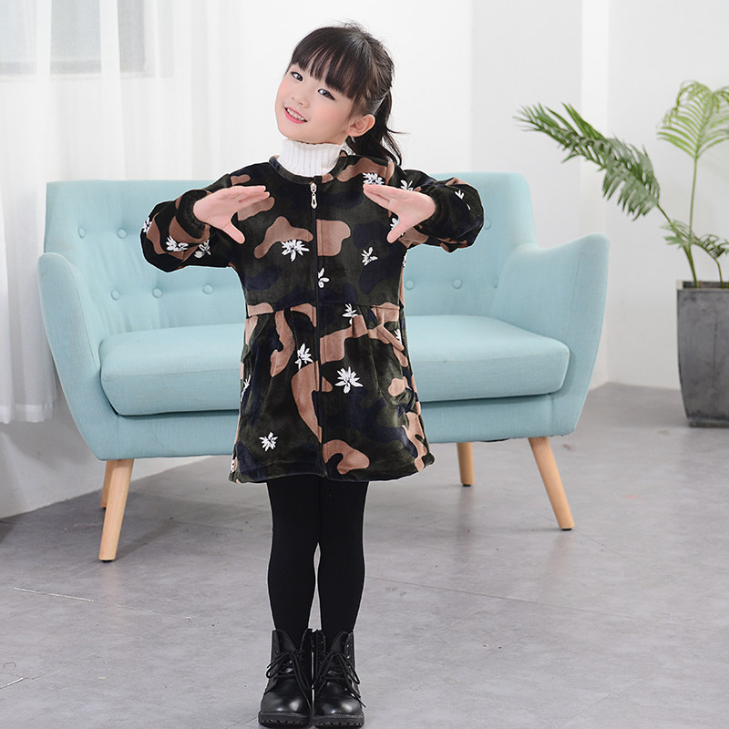 水晶绒秋冬女童羽绒服罩衣儿童加厚长袖带拉链画画护衣宝宝吃饭衣,童装/婴儿装/亲子装,反穿衣/罩衣,淘宝优惠券,粉丝福利购,淘宝优惠卷