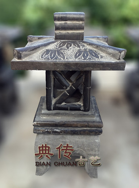 草坪庭院仿古石雕石灯复古灯摆件
