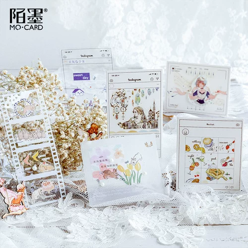 Mo Meo Inspiration Store Mabine Material Patching Patching Parat Permin Pet Серная кислота бумага Белая карта Королевая рука