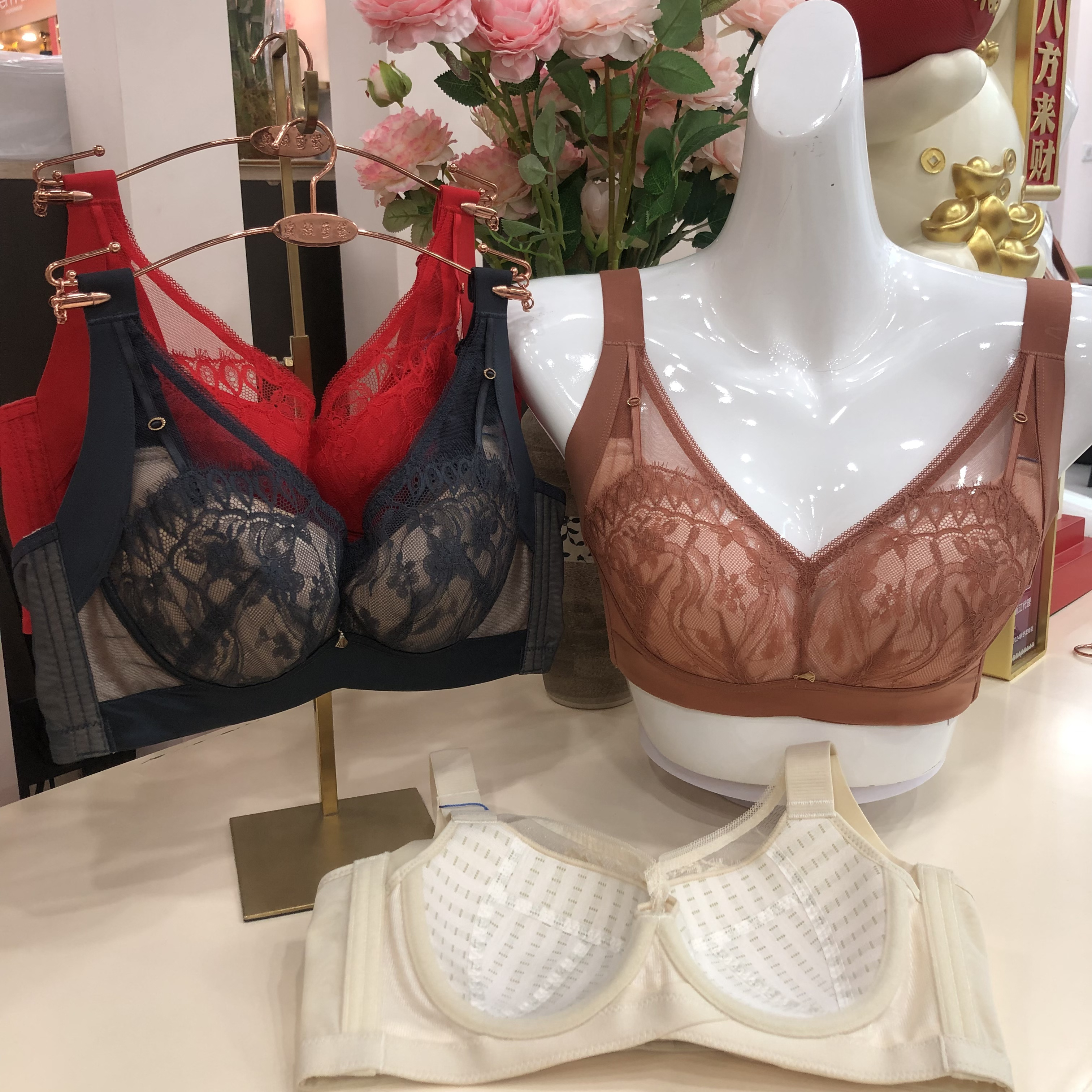 01-jk13/14（内衣性感内衣女小胸聚拢软钢圈大胸收副乳文胸