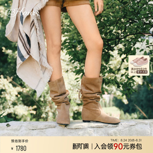 73hours高级长筒西部靴夏
