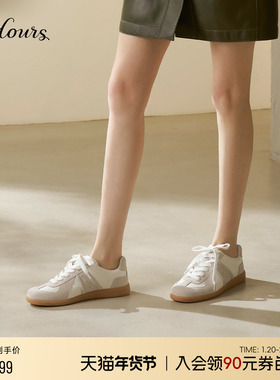 73hours女鞋布朗尼2025春秋新款舒适平底德训鞋阿甘鞋休闲运动鞋