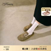 穆勒拖包头拖鞋 73hours女鞋 钻扣勃肯鞋 新款 女外穿 糯米糍春季