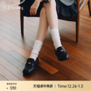 73hours女鞋 小皮鞋 舒适印记26春季 复古金币乐福鞋 新款 高伯伯同款
