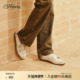 方枪枪同款 两穿米白色乐福孟克鞋 73hours女鞋 伯爵可可2025春新款
