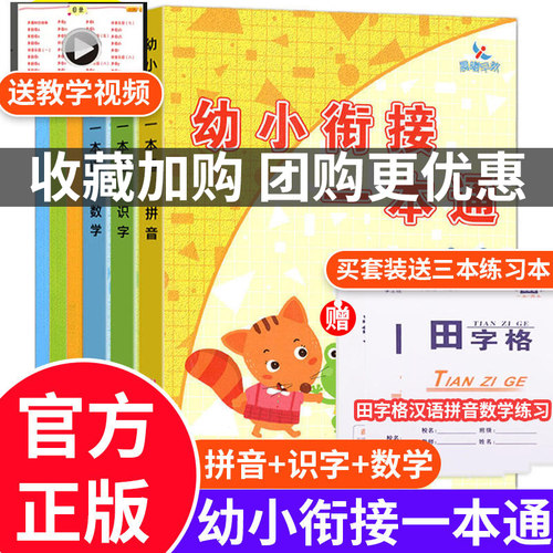 幼小衔接一本通拼音数学识字