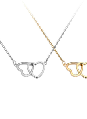 爱心形自律项链女锁骨链配饰颈链