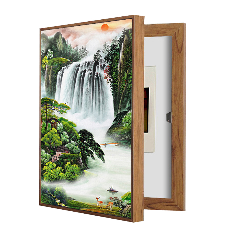 电表箱装饰画翻盖现代简约配电箱遮挡箱抽象客厅电源箱开关盒画108.00元包邮