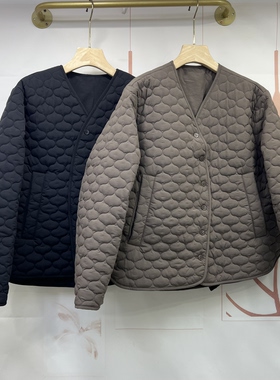 水木工芳2025冬季新款百搭显瘦短款休闲棉服外套女9132