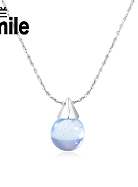 8MM玻璃水滴造型项链可调节