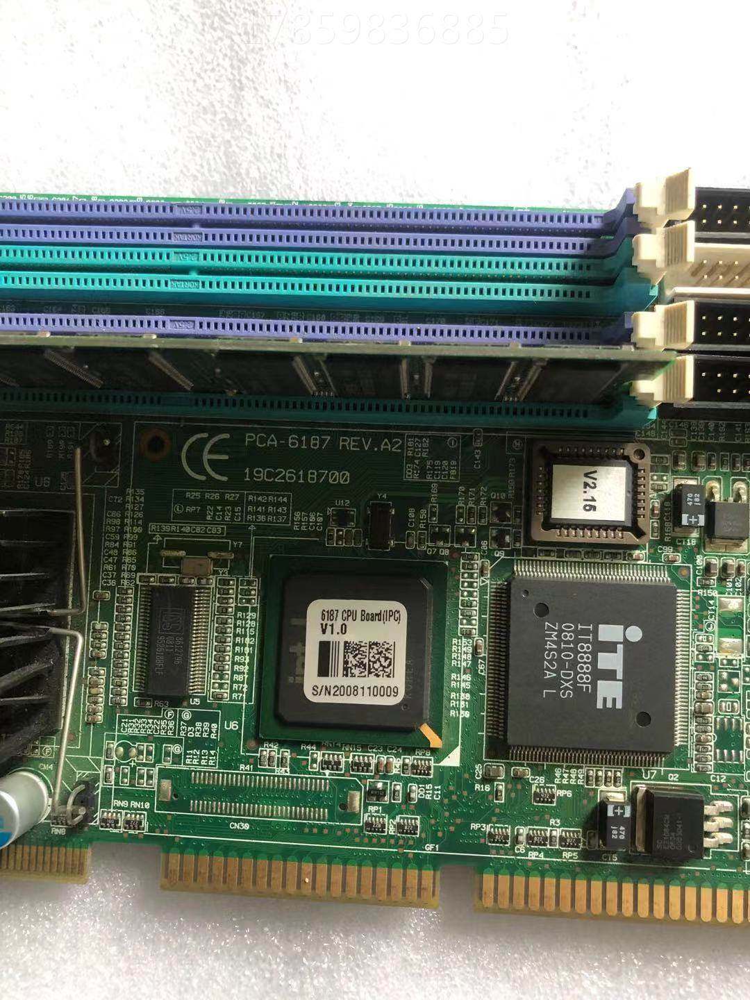 研华工控机主板pca-6187 6187ve rev;a2 成色新询价