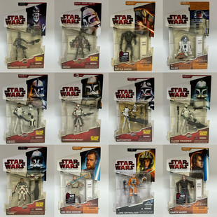 现货孩之宝星球大战3.75寸克隆战争 刺客机器人卢克指挥官 R2-D2