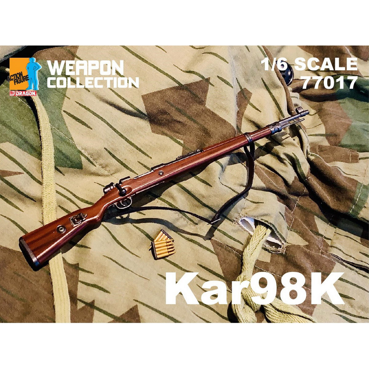 威龙毛瑟Kar98K步枪1/6兵人模型手办77017塑料材质 不能发射 现货