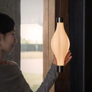 玉玲珑玻璃小吊灯意式 现代前台高端客厅餐厅吧台卧室床头灯玄关灯