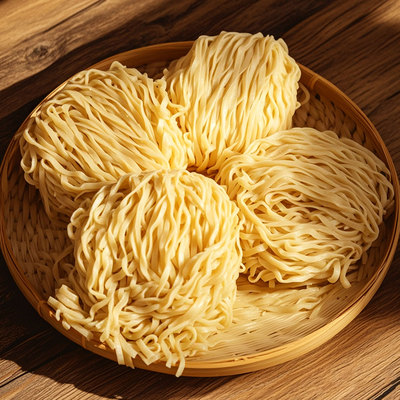 顺又顺竹升面全蛋面港式粗面云吞面拌面湿面小刀面宽面碱水面