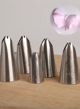 蝴蝶结裱花嘴中号叶子百合树叶奶油挤花嘴曲奇蛋糕烘焙工具115号