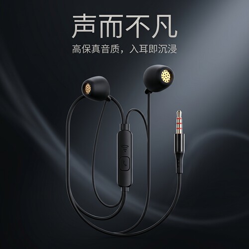 耳机有线typec睡眠通用降噪适用于nova10华为mate50入耳式P60手机