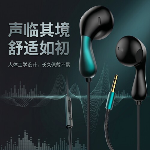 适用于小米耳机有线type入耳式高音质降噪游戏圆孔通用数字高音质
