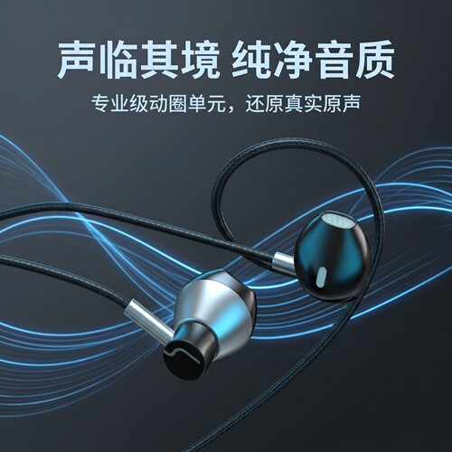 适用于iQOOvivo有线耳机typec接口圆孔入耳式高音质电脑平板通用