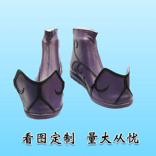 王者荣耀cos张良cosplay鞋子动漫游戏靴子女来图定制