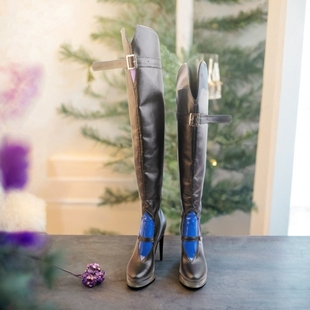 崩坏星琼cos铁道黄泉cosplay鞋增高大码动漫道具靴子女定制