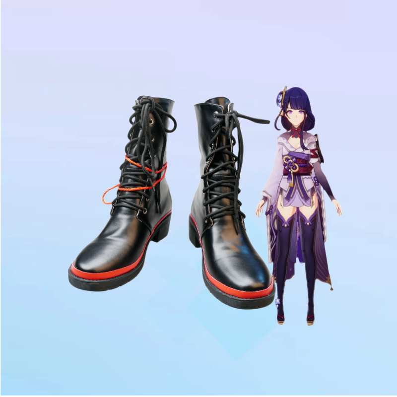 原神雷神雷电将军巴尔cos鞋cosplay靴子女