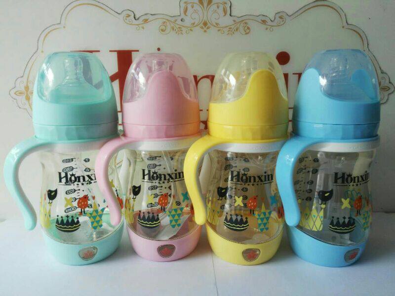 皇星e族ppsu宽口径自动感温奶瓶360度自如吸防呛奶特价包邮送奶嘴