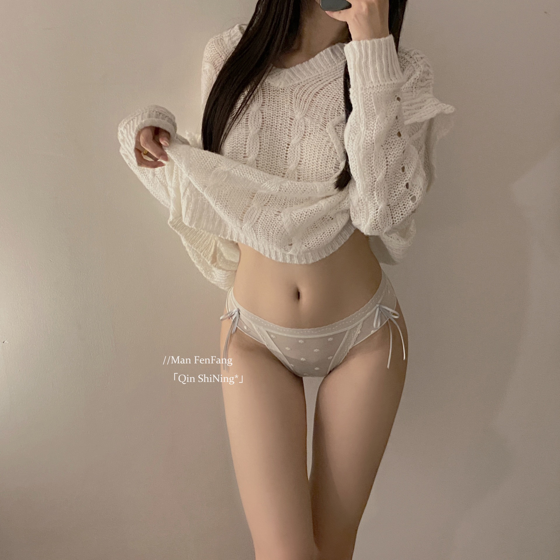 蕾丝新款女生纯欲透明内裤女全透薄款牛奶丝滑低腰性感短裤女士