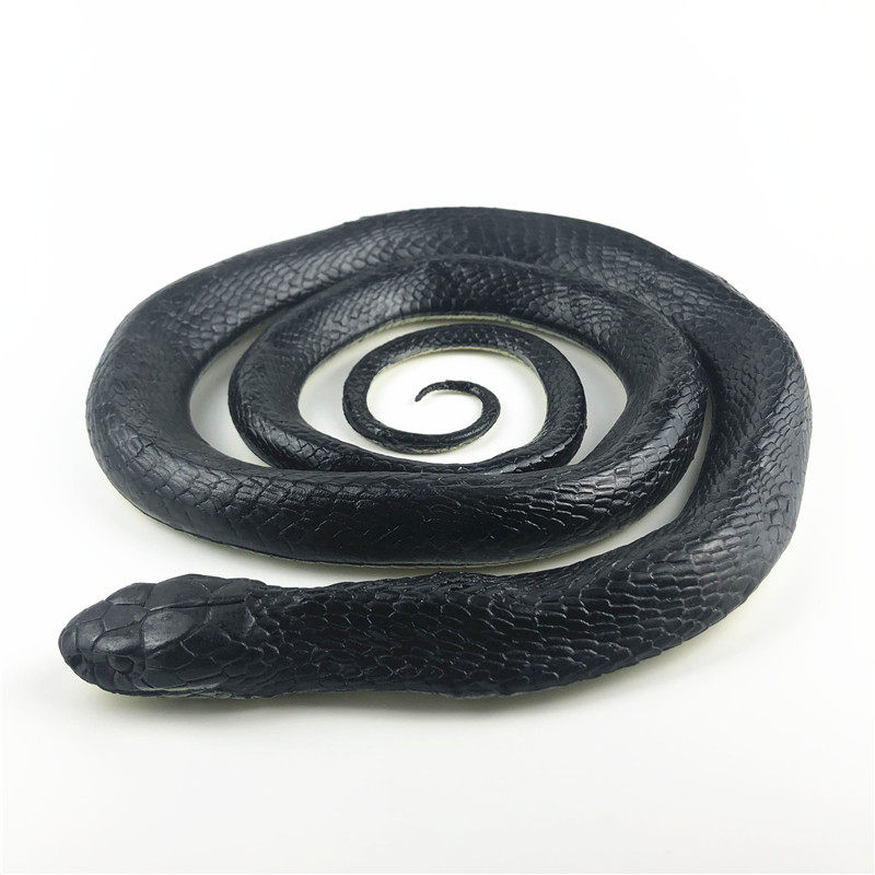 미국 AAA 벌크 3A 시뮬레이션 야생 동물 모델 뱀 큰 검은 뱀 길이 약 130 CM