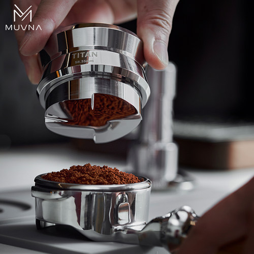 MUVNA咖啡布粉器自重力不锈钢