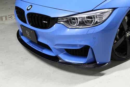 正品3D Design BMW宝马F80M3干式碳纤维前唇扰流板 行货质保