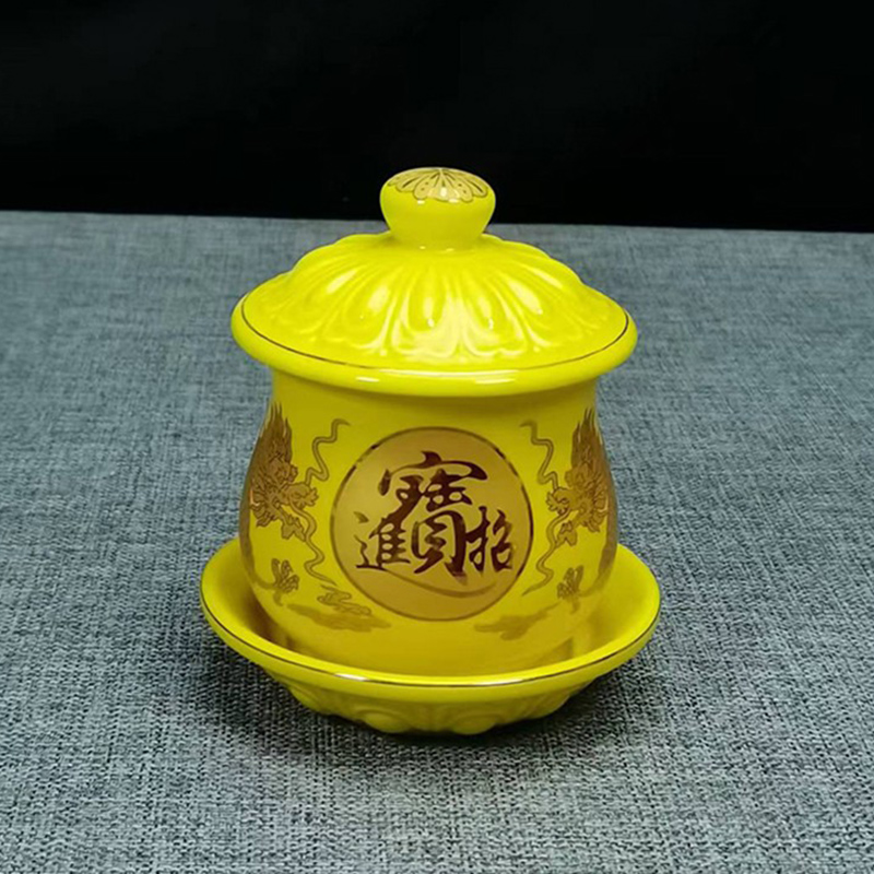 佛具用品财神水杯关公招财进宝