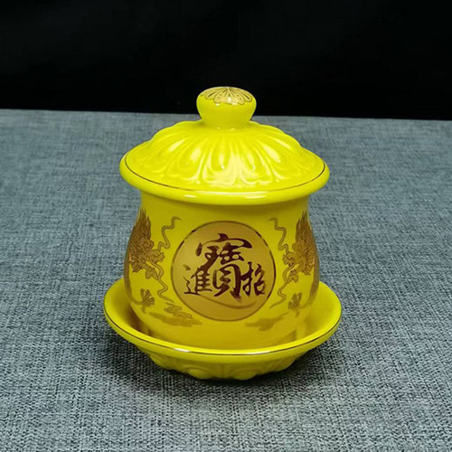 佛具用品财神水杯关公招财进宝