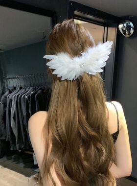 1Pc Women's Hair Clips Feather Wings Simple Sweet Cool Gentl