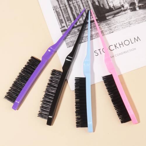 1pcs Hair Teasing Brush Salon Back Combing Brush Rat Tail Te