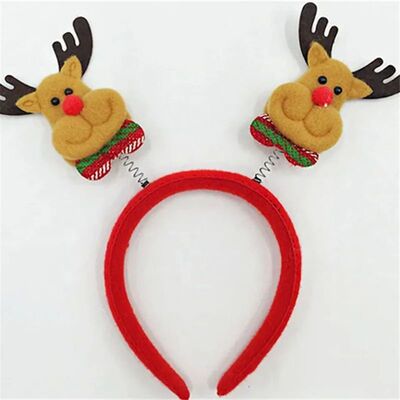 7 PCS/Lot Cute Christmas Headbands Decorations Chromatic Rei