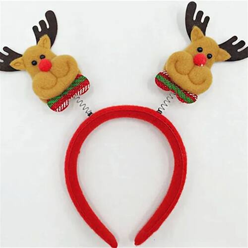 7 PCS/Lot Cute Christmas Headbands Decorations Chromatic Rei