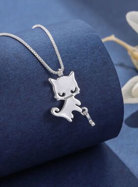 New Simple Creative Cute Kitten And Fish Jewelry Fashion Ani