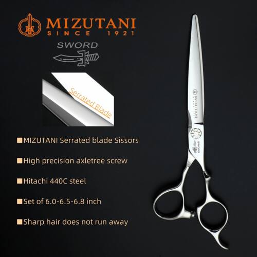professional barber scissors Serrated blade sissors 440C ste