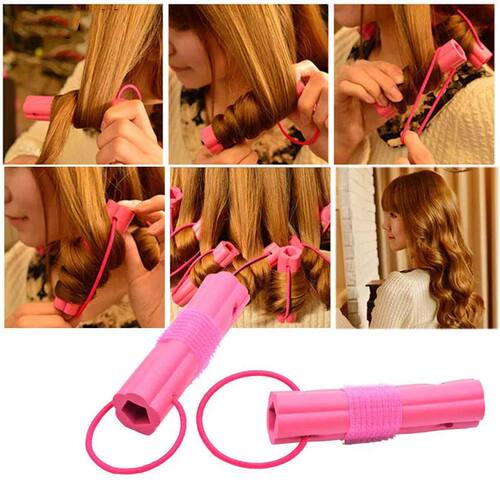 6pcs Magic Foam Sponge Hair Curler DIY Wavy Hair Travel Home