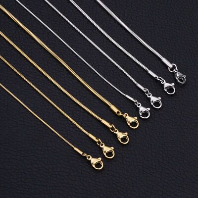 Stainless Steel Snake Chain Necklace Chains for DIY for Wome