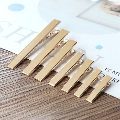 30/50pcs Metal Hair Alligator Clips Basic Gold Color Hair Cl