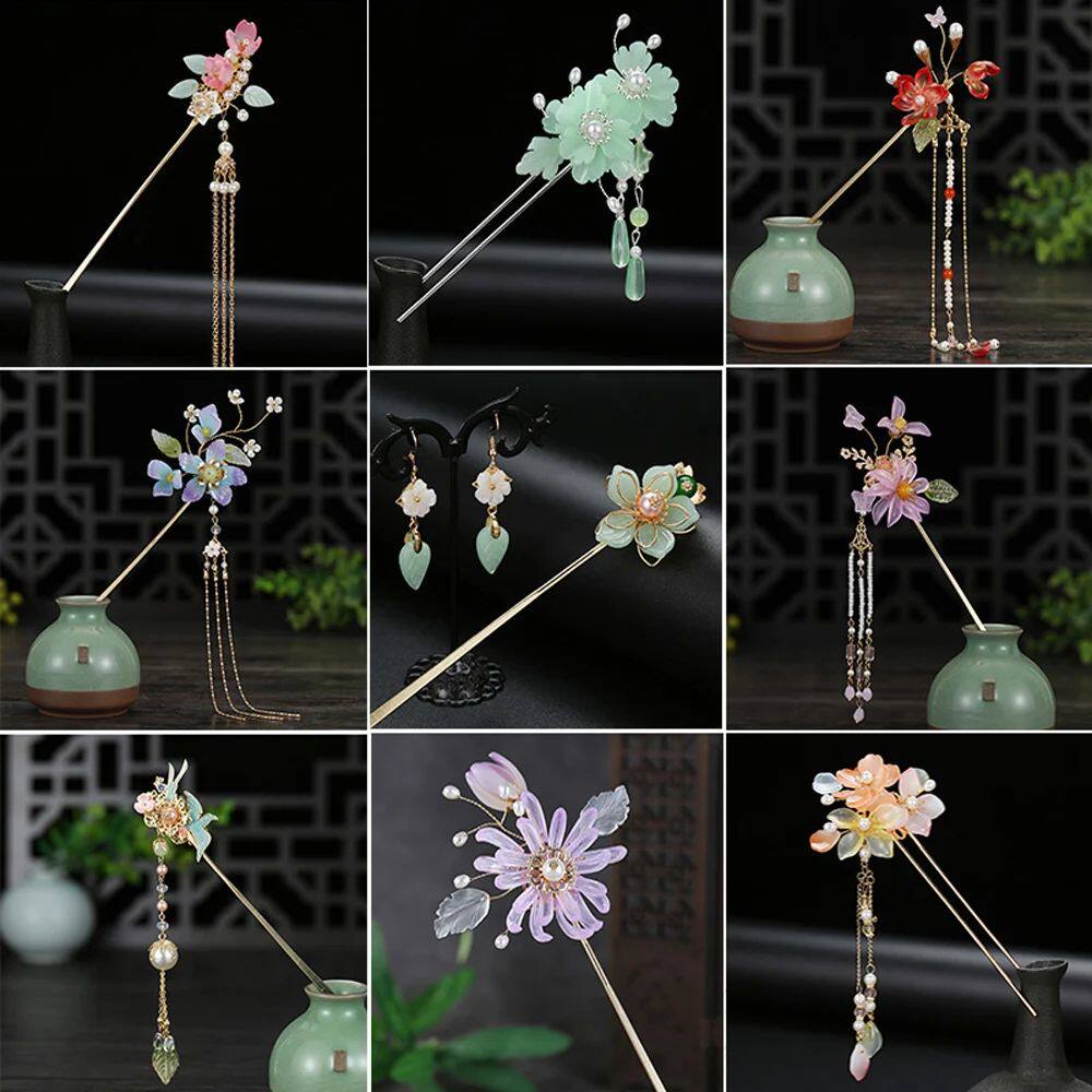 New Chinese Hair Stick Girls Vintage Wedding Hanfu Decor Hai
