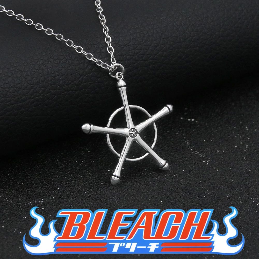 Anime Bleach Quincy Ishida Uryuu Necklace Cosplay Alloy Chok