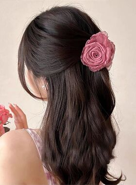 Simulation Flower Hair Claw New Hair Clip Back of Head Women