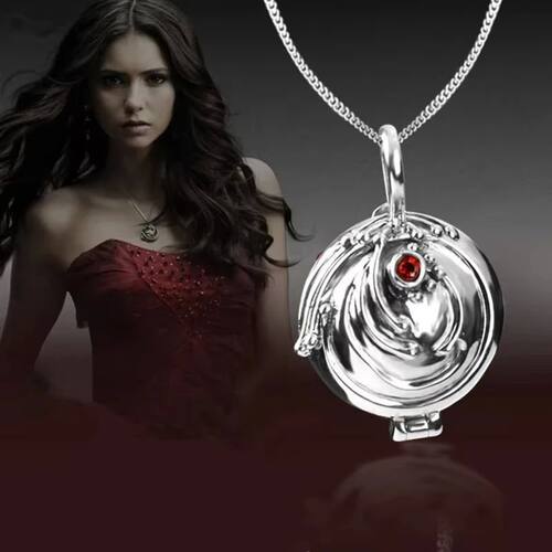 The Vampire Diaries Necklace Elena Gilbert Fashion Vervain V