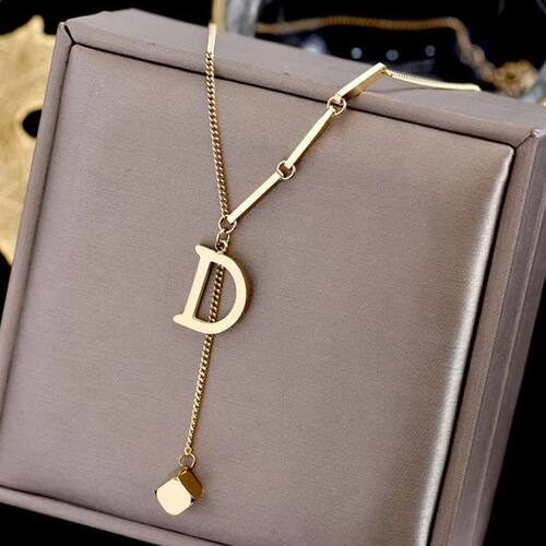 Fashion Letter Titanium Steel Choker Necklace For Woman Goth